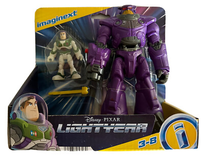 Imaginext Disney Pixar Lightyear: Battle Blast Zurg with Buzz Figure New