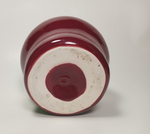 Apple Sponge Scrubby Holder Country Kitchen Sink Ceramic Red Leaf w/ Scrubby - Picture 4 of 5