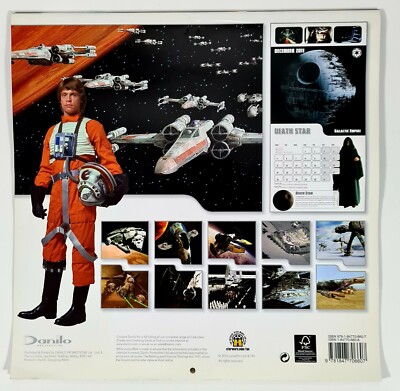 STAR WARS Official Calendar 2001 STARSHIPS & VEHICLES Death Star