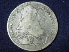 1747 NAPLES 120 GRANA CARLO DI BORBONE Piastra Firmata Securitas BIRTH OF PHILIP