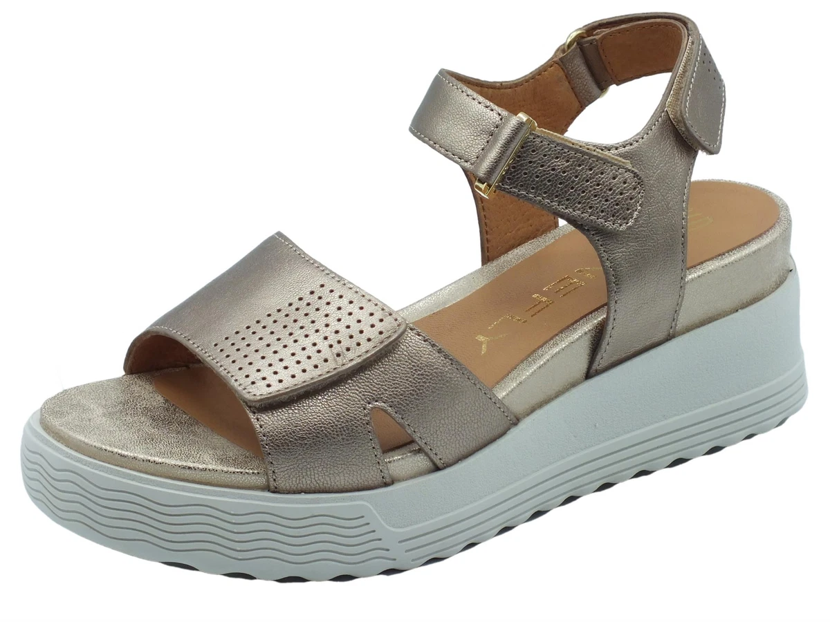 Sandali zeppa stonefly top