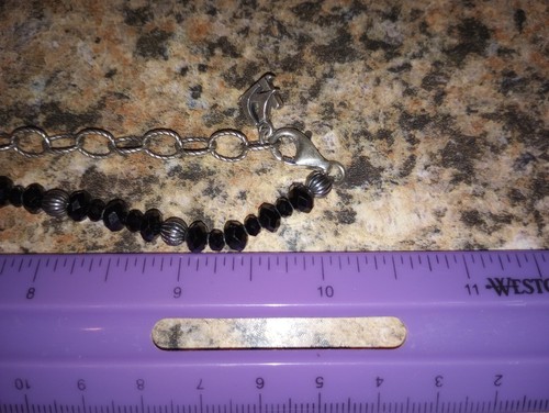Black Widow Spiders Black Spinel Carolyn Pollack Relios & KJ Station Necklace - Picture 12 of 12