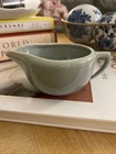 VTG MCM Bauer Pottery Monterey Moderne Creamer Olive Green