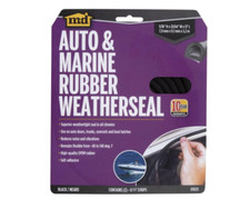 Black Rubber Weatherstrip For Auto and Marine 17 ft L