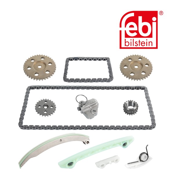 Febi Bilstein Steuerkettensatz Zahnkette Kette Geschlossen Duplex FüR Ford Focus-image