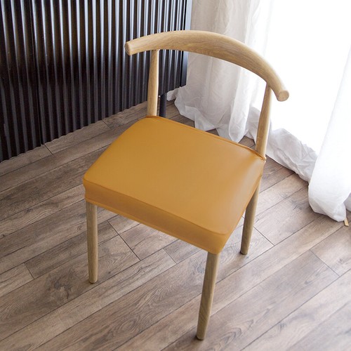 Elsatic PU Leather Cow Horn Chair Cover Waterproof Stretch Dining Chair Cover - Picture 14 of 20