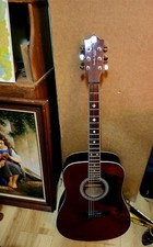 Randy Jackson Studio LE Series 2014 Electric Acoustic Guitar - Glittery Maroon