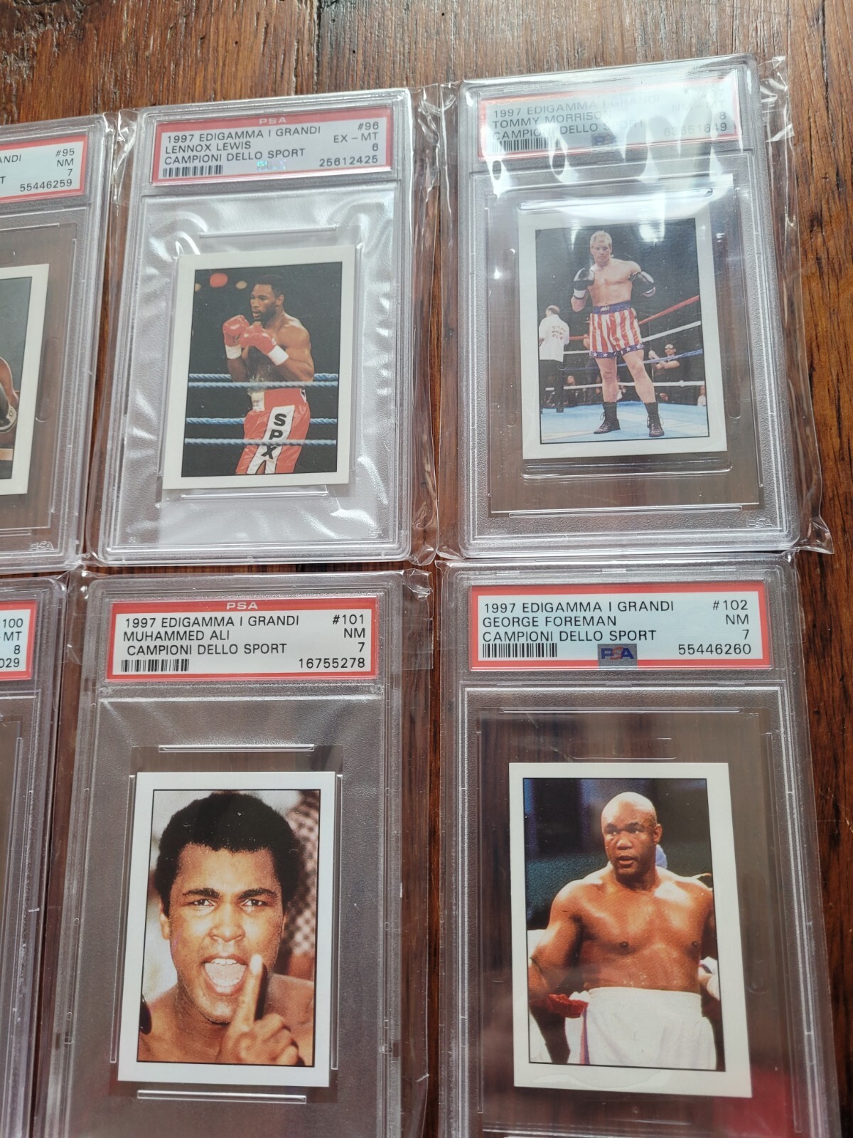 1997 EDIGAMMA ONLY GRADED COMPLETE BOXING 14 CARD SUBSET !! view 5
