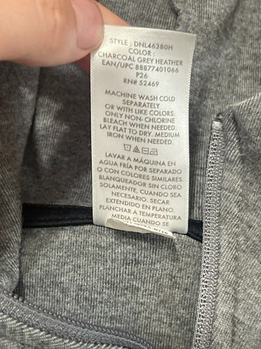 Danskin Now Sweater, Women's Size Large, Gray, Full Zip, Hoodie, Pockets - Picture 8 of 9