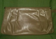    Woman's Vintage Genuine Leather Purse, Beige   