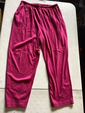 VTG 80 ASHLEIGH MORGAN SPORT PINK STRETCH HIGH RISE PANTS Size 40/20W