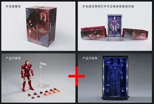 1908-03: ZD Toys Iron Man Mark 3 + Blue LED Hall of Armor + Hologram Panel