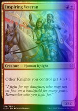 Magic the Gathering MTG Inspiring Veteran (194) Throne of Eldraine   LP FOIL