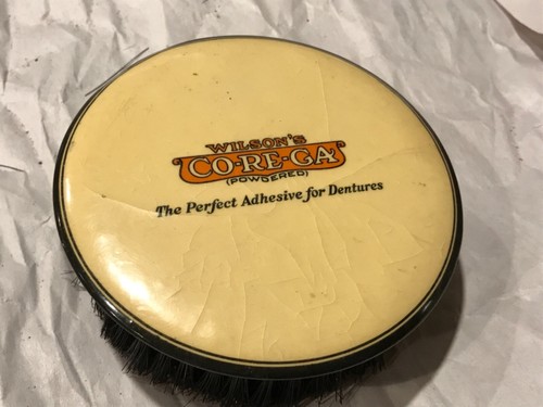 1920's WILSON’S CO-RE-GA  advertising celluloid clothes cleaner brush 