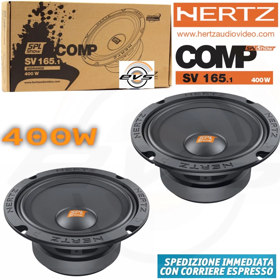 2 Haut-parleur Hertz SV 165.1 SV165 Spl Show milieu de gamme 165mm 16,5cm 400W - Photo 2/4