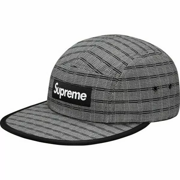 Casquette de camp ajustée tissée Supreme Nepal noire S/M S/S 16