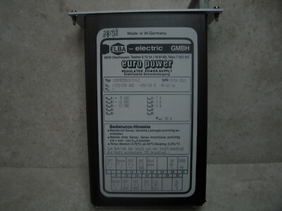 Elba-electric euro power ESP835512/X/L2 stabilisierte Stromversorgung 5/12V(258)