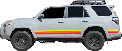 TRD Retro Racing Stripes Decals Design To Fit Toyota 4Runner 2010-2024 ...