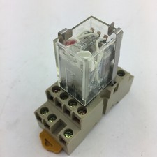 OMRON MY4N Relay 110VDC Four Pole Double Throw with Base LED Indication