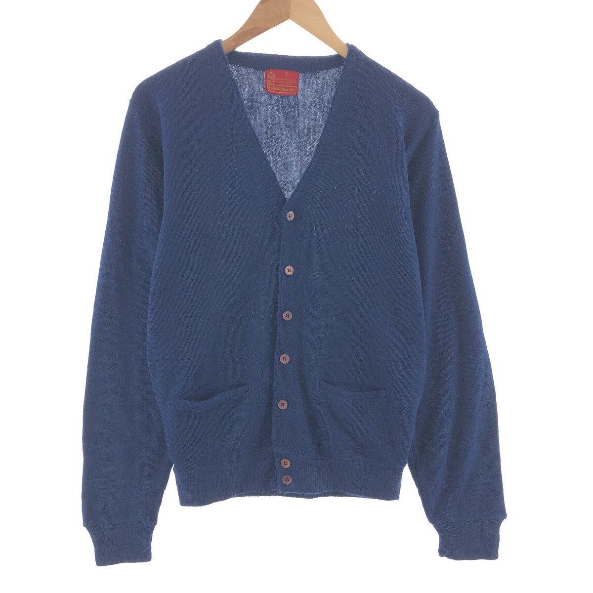 トップス 70's Sears Acryl cardigan 70'S Sears KINGS ROAD Acrylic Knit Cardigan Men's S Size