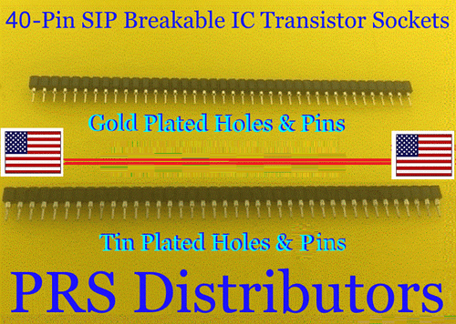 40 Pin PCB IC Transistor Socket Breakable Single Row Round Pin Female Header 1PC - Picture 1 of 7