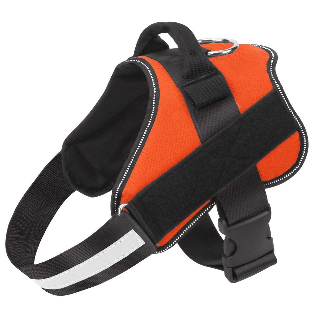 Dog Harness, No-Pull Reflective Dog Vest, Breathable Adjustable Pet Harness w...