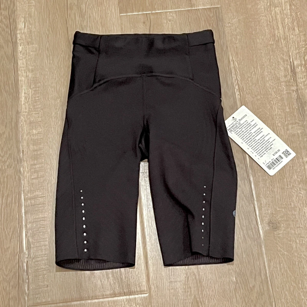 Lululemon SenseKnit Running High-Rise Short 10 Black size 2 NWT