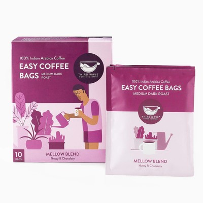 Third Wave Coffee Roasters - Medium Roast (Mellow Blend, 10 Coffee Bags), Ground