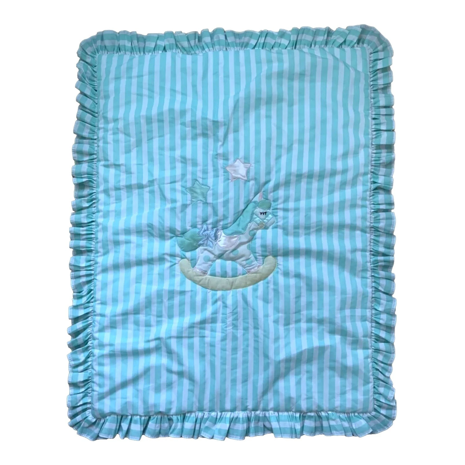 Horses Unisex Nursery Crib Blankets