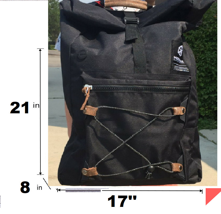 Color Black Camping&nbsp;19'' X 17'' Open 30'' X  School Travel