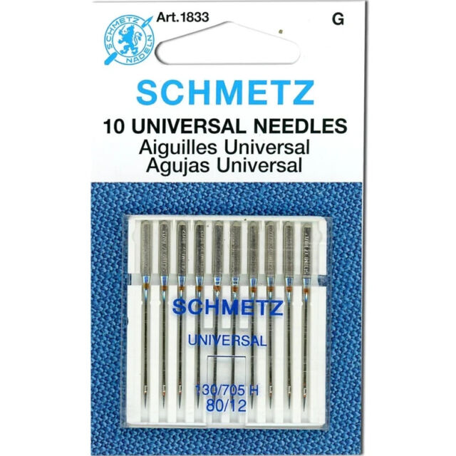 Schmetz 80/12 10 pack Universal (Regular) Sewing Machine Needles