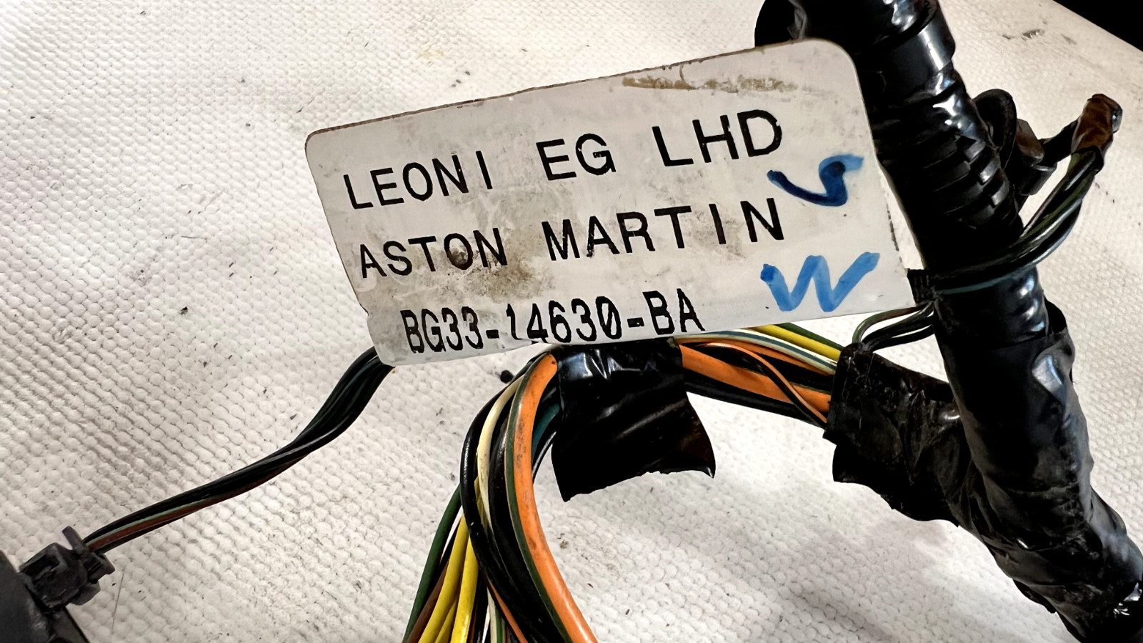 Right Passenger Door Wiring Wire Harness BG33-14630-BA Aston Martin Vantage 2011