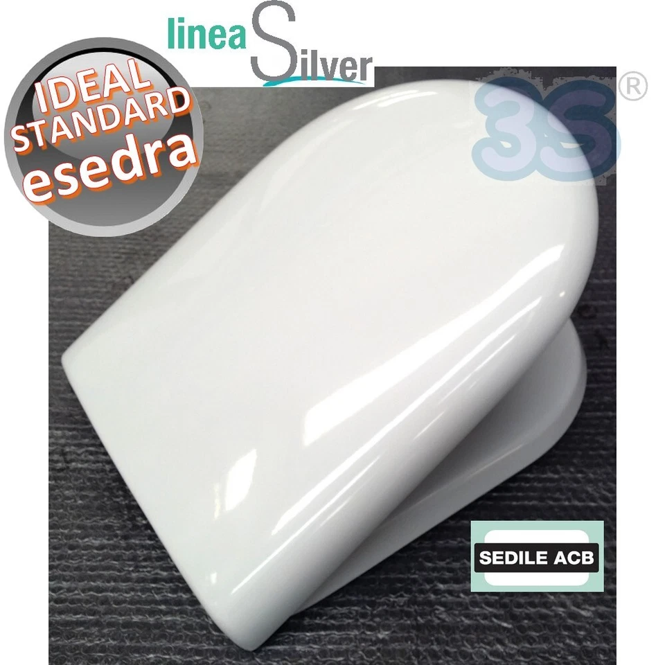 NUOVO SEDILE WC IDEAL STANDARD ESEDRA TERMOINDURENTE AVVOLGENTE PLASTICO ERCOS - Immagine 2 di 4