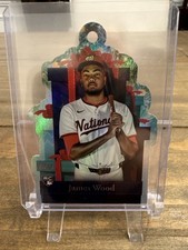 2025 Topps Holiday ~ James Wood RC #PO-5 ~ Die Cut Foil ~ Present Ornament Card