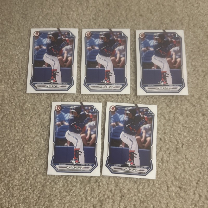 2026 Bowman Baseball Victor Arias 5-Card Lot #BP-29 Blue Jays