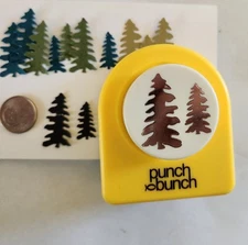 Large TWO PINE TREES Paper Punch by Punch Bunch Scrapbook-Cardmaking-Quilling