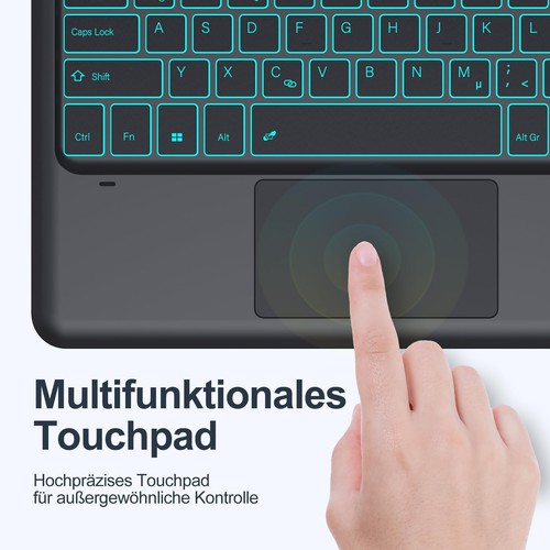 Earto Lenovo Tab P12 Tastiera Smart Touchpad Tastiera Magnetica Rimovibile con - Afbeelding 16 van 24