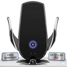 15W WIRELESS CAR CHARGER MOUNT FAST CHARGING AUTO-CLAMPING PHONE HOLDER FOR IP