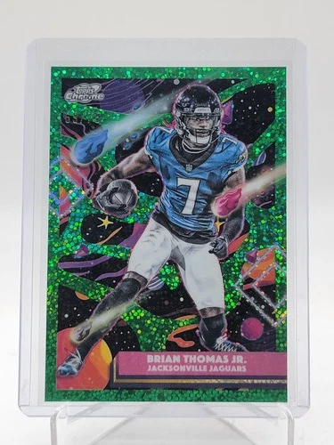 BRIAN THOMAS JR. 2025 TOPPS COSMIC CHROME GREEN SPACE DUST /75 #46 JAGUARS Q6548