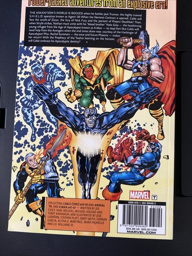 CABLE: THE NEMESIS CONTRACT By Joe Casey & Jose Ladronn Marvel Book Comic - Picture 2 of 2