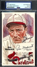 Joe Medwick PSA DNA Coa Signed Perez Steele Postcard Cut Autographed