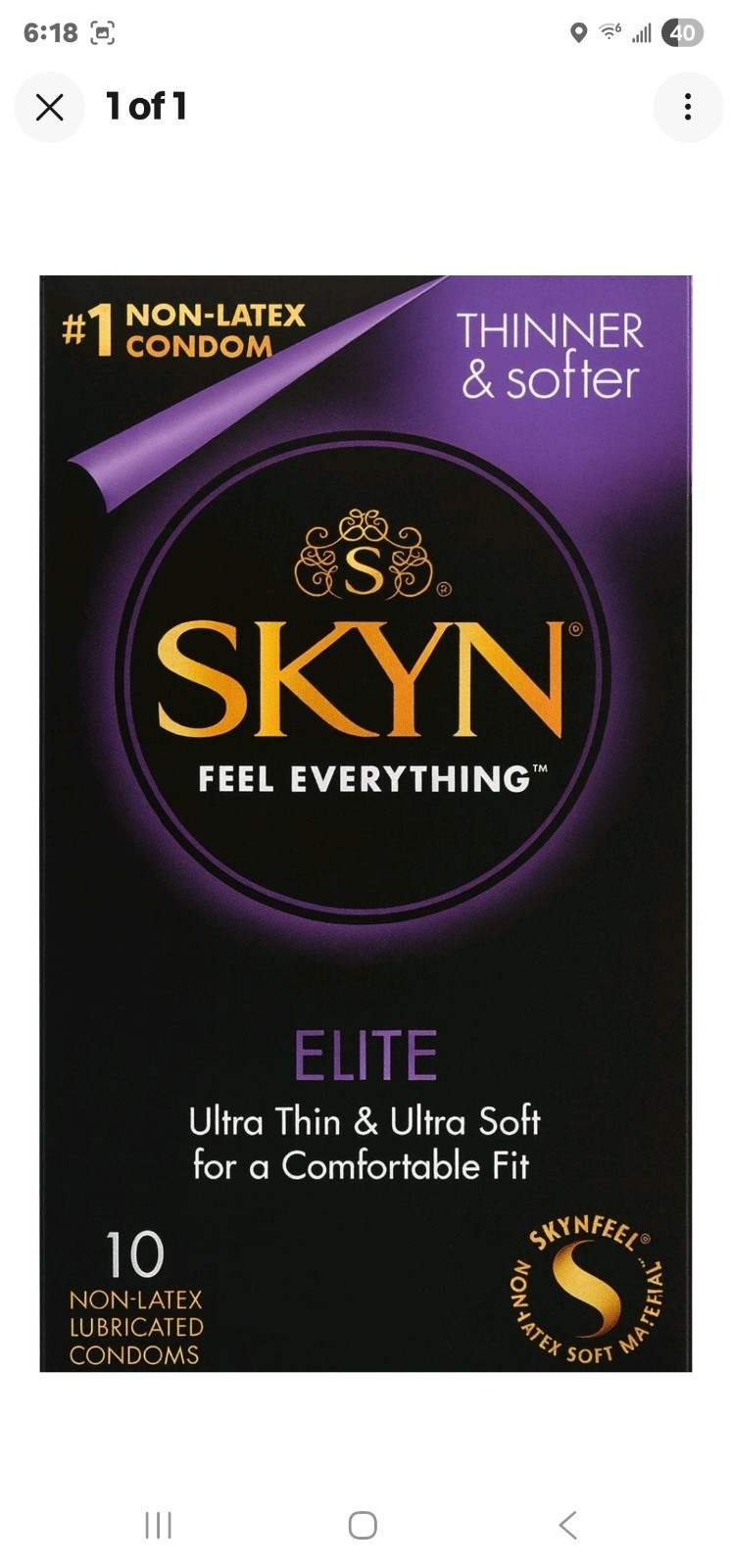 LifeStyles Skyn Elite Condoms