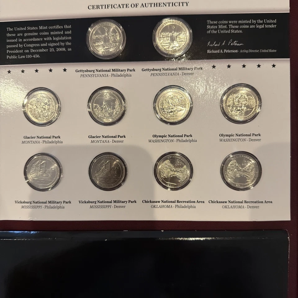 2011 United States Mint Uncirculated Coin P & D Sets (10 Coins) - Image 2 of 4