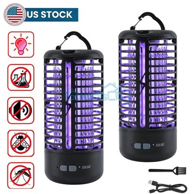 2pack Electric Mosquito Insect Fly Bug Zapper Killer LED Light 3000V Indoor US