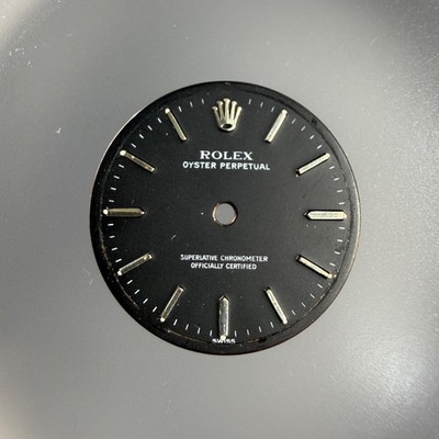 Zifferblatt 25mm für Rolex Oyster Perpetual schwarz