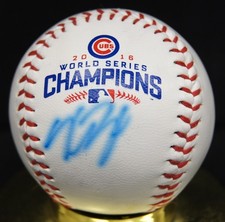 KRIS BRYANT Signed 2016 Chicago Cubs World Series Rawlings Baseball PSA/DNA
