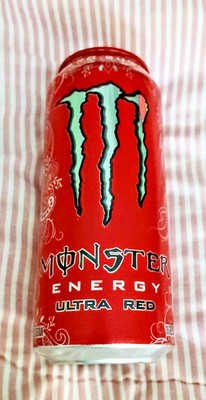 (1) FULL CAN - MONSTER - ENERGY ~ ULTRA RED