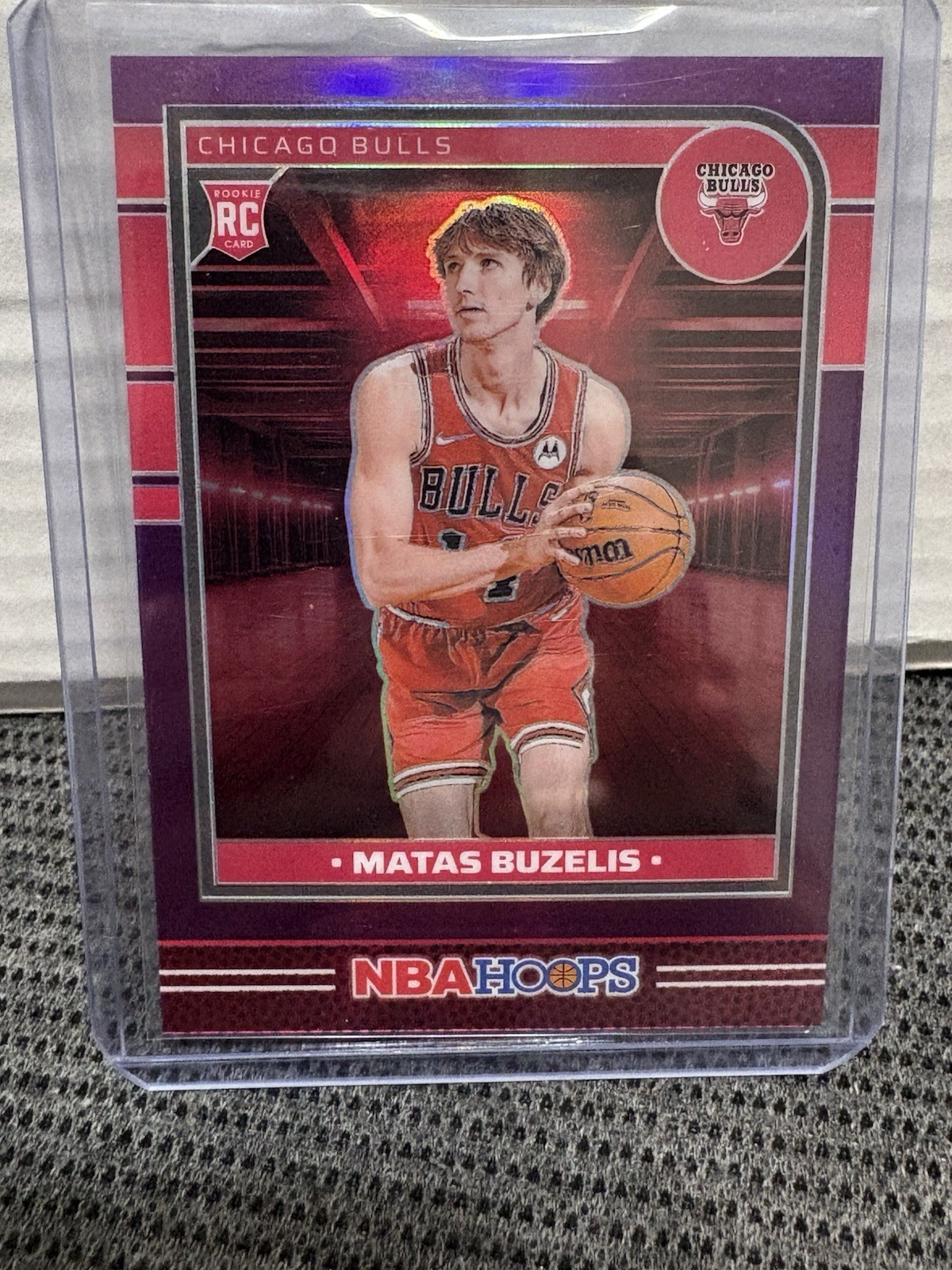 2024-25 NBA Hoops Matas Buzelis #241 Premium Purple 97/249 SP Chicago Bulls