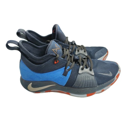 Nike Basketball Shoes Size 9 US Mens PG 2 Home 2018 Dark Obsidian AJ2039-400 - Foto 1 di 12