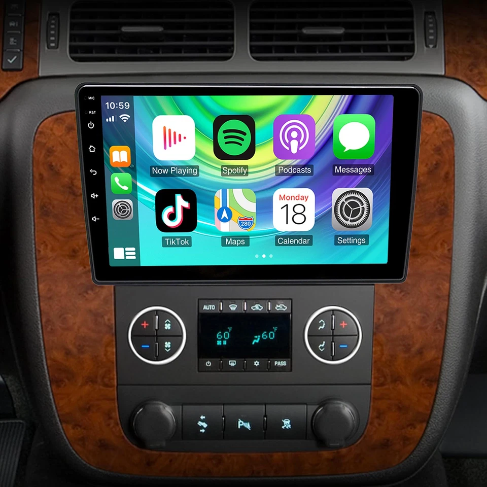 10‘’ 4+64G Car Stereo Radio For 2007-2013 Chevy Silverado 1500 2500HD 3500HD GPS - Image 2 of 4